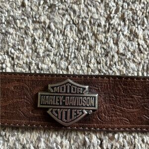 Harley Davidson brown real leather belt, size 34